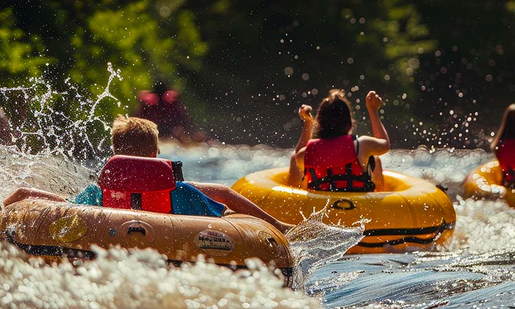 Rafting a Dimaro con i bambini