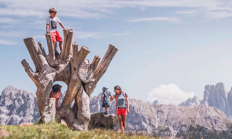 Sentieri per bambini vicino sulla Plose, vicino a Bressanone